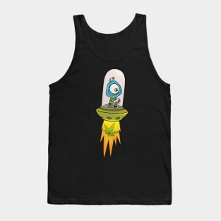 Alien cannabis Tank Top